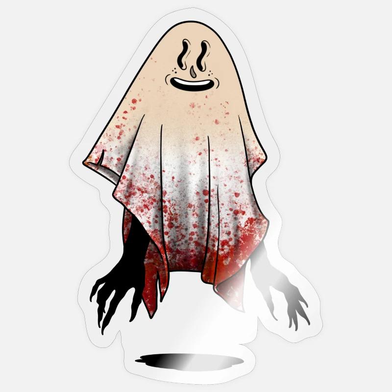 Ghost Hemo - Sticker Größe S (10 x 10 cm) - Transparent glänzend
