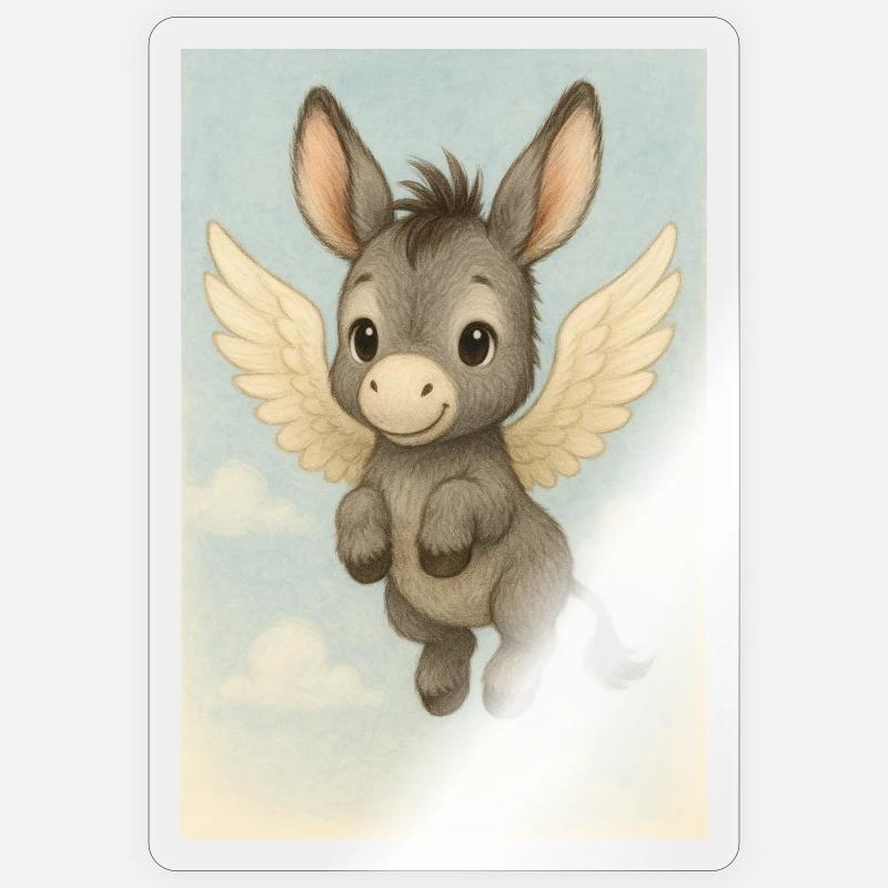 Fly - Sticker size S (10 x 10 cm) - transparent glossy
