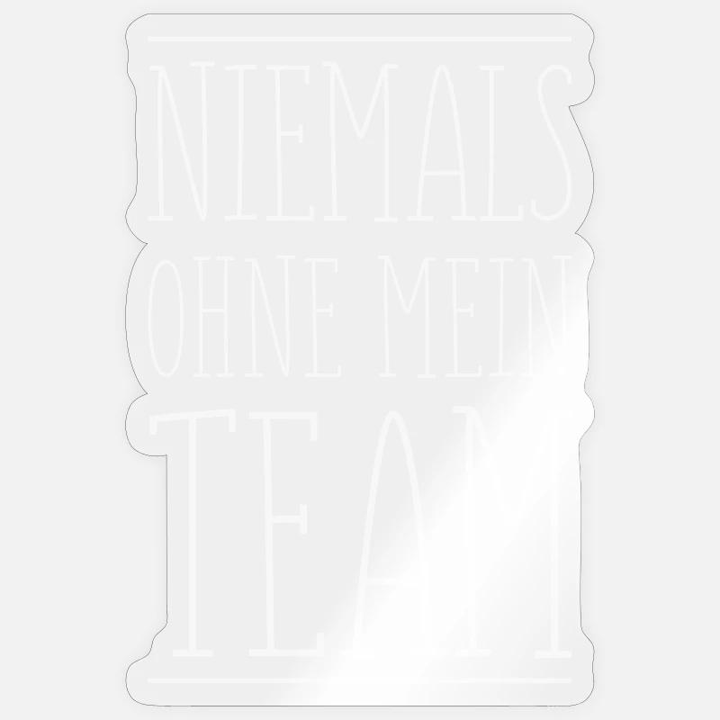 My Team - Sticker size S (10 x 10 cm) - transparent glossy