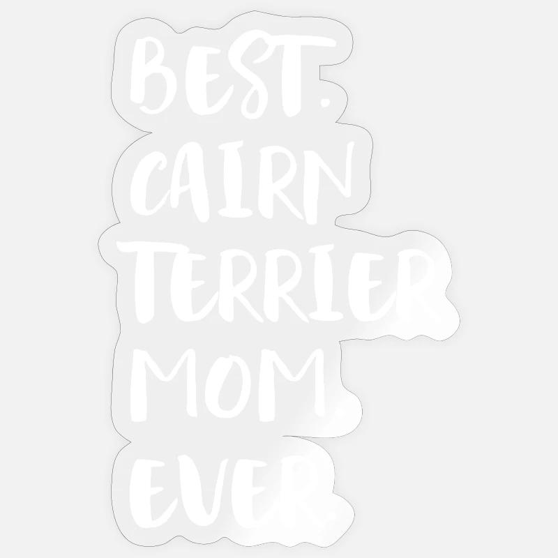 Cairn Terrier - Sticker taille S (10 x 10 cm) - brillant transparent