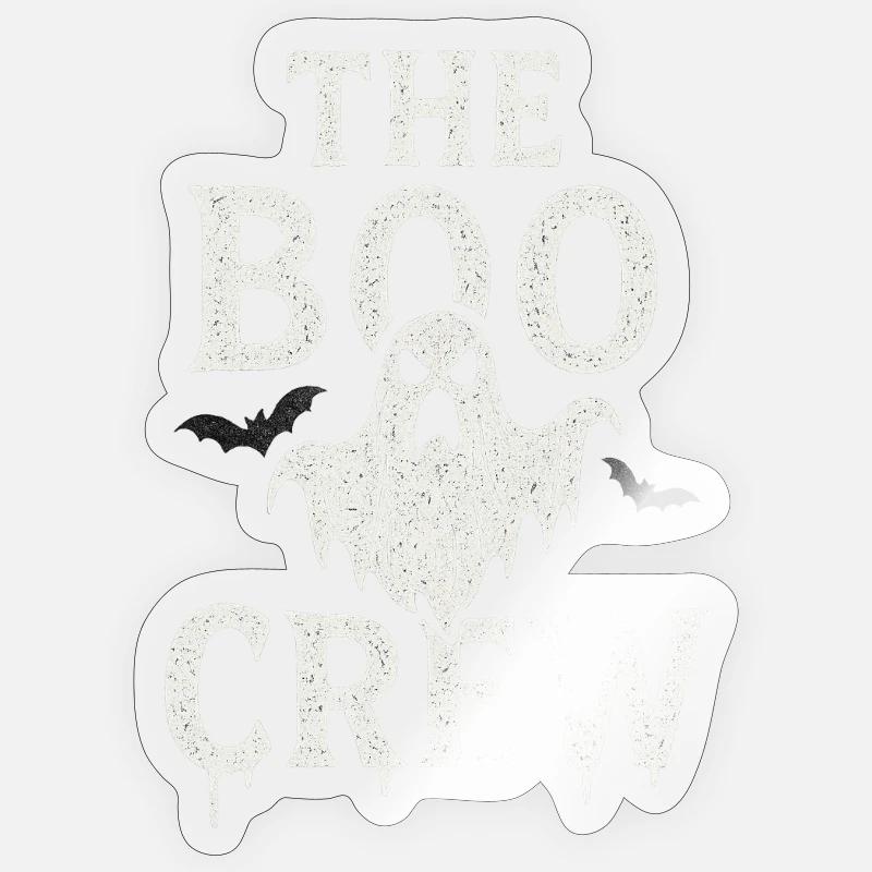 Halloween Geist Design - Sticker Größe S (10 x 10 cm) - Transparent glänzend