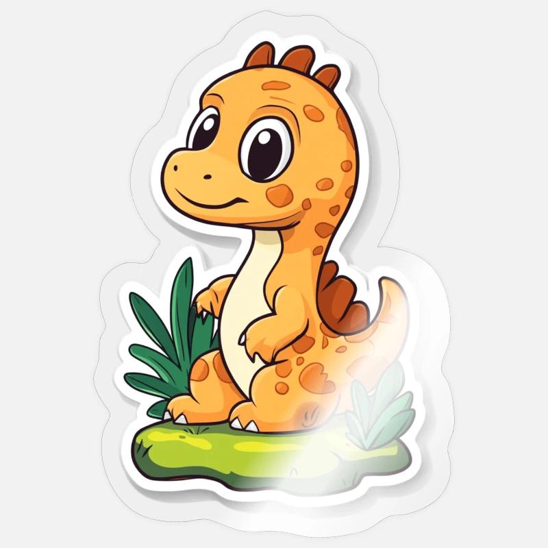 Dinosaur - Sticker size S (10 x 10 cm) - transparent glossy