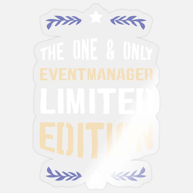 Limitierte Edition Eventmanager - Sticker Größe S (10 x 10 cm) - Transparent glänzend