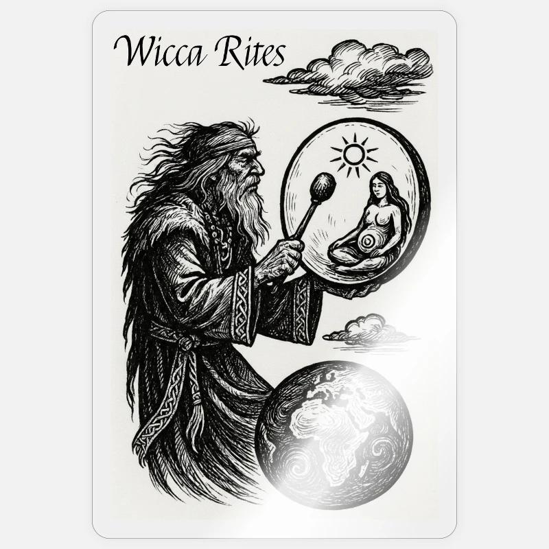 Wicca Rites - Sticker taille S (10 x 10 cm) - brillant transparent