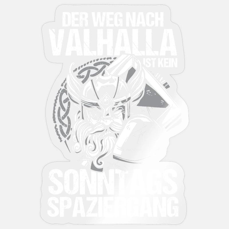 Mittelalter Schildwall Mittelaltermarkt Wikinger - Sticker Größe S (10 x 10 cm) - Transparent glänzend