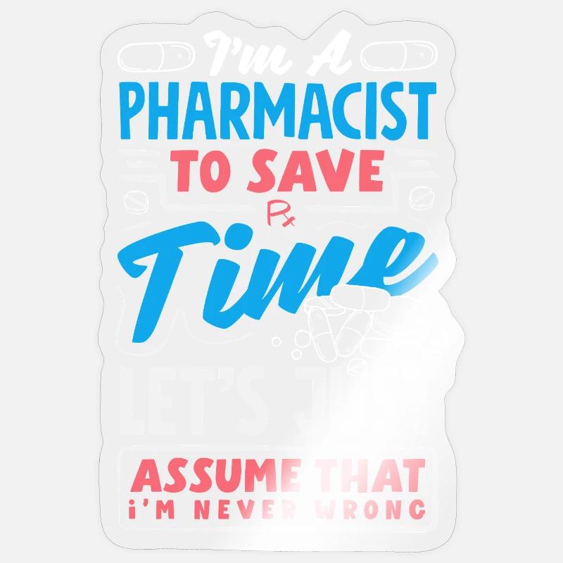 Pharmacist Pharmaceutical Technical Sticker size S (10 x 10 cm)