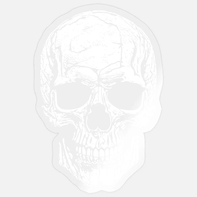 Skull - Sticker size S (10 x 10 cm) - transparent glossy