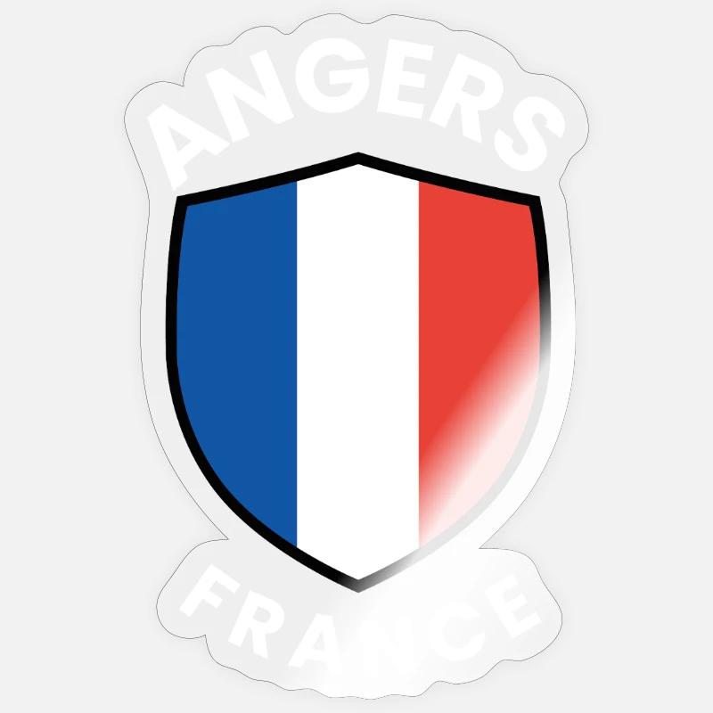 Angers France Shield Emblem Sticker size S (10 x 10 cm)