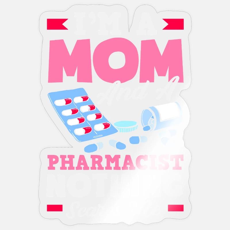 Pharmacist Pharmaceutical Technical - Sticker size S (10 x 10 cm) - transparent glossy