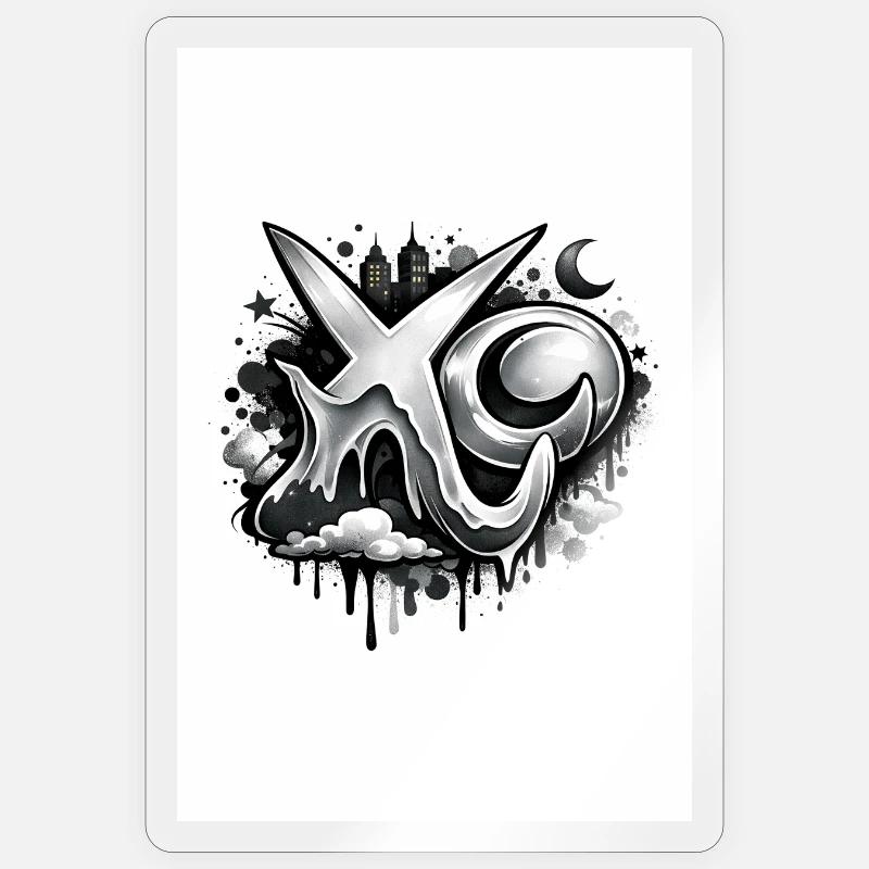 XO - Sticker Größe S (10 x 10 cm) - Transparent glänzend