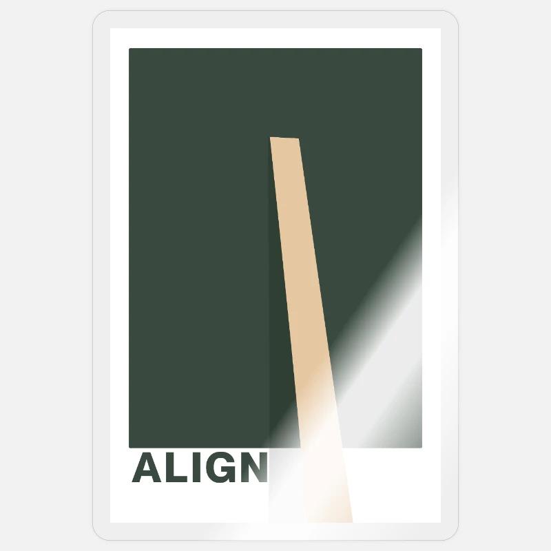Align – Déclaration de conception Sticker taille S (10 x 10 cm)