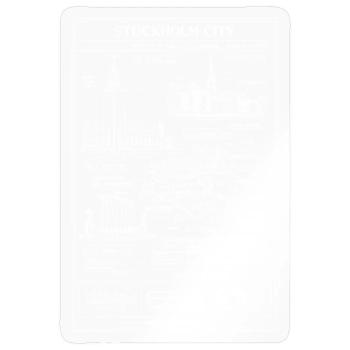 Plan directeur de la ville de Stockholm - Sticker taille S (10 x 10 cm) - brillant transparent - Devant