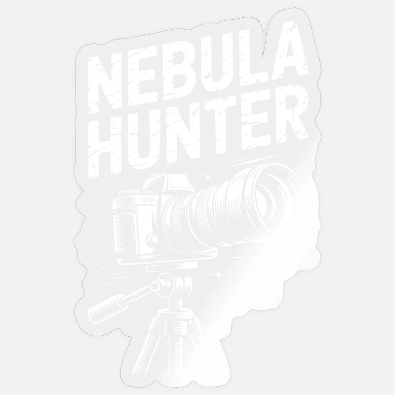 Télescope Nebula Hunter - Sticker taille S (10 x 10 cm) - brillant transparent