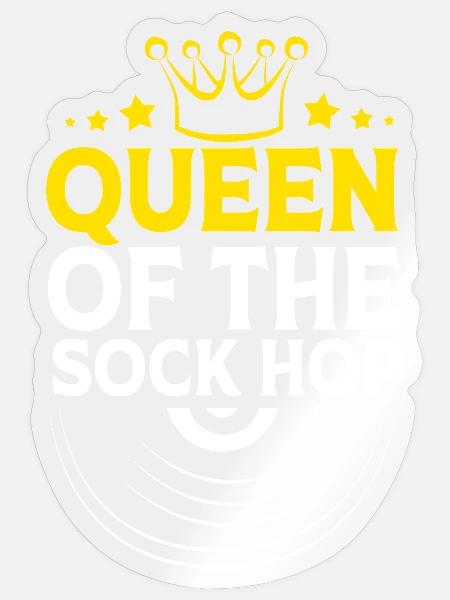 Sock Hop - Sticker Größe S (10 x 10 cm) - Transparent glänzend