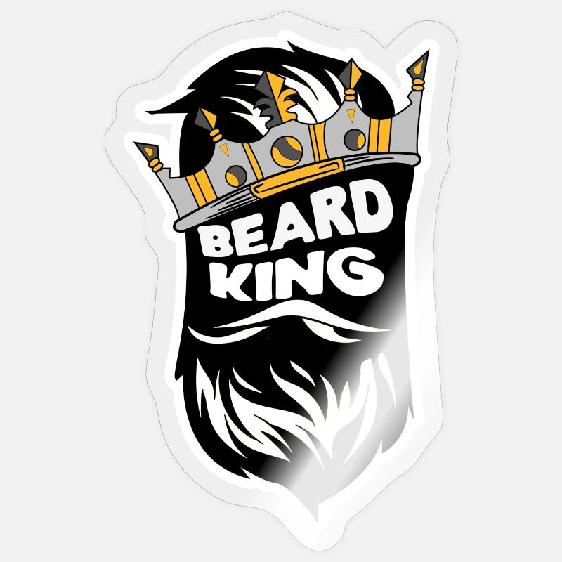 Beard Masculinity Statement Beard Hairstyle Beard Wearer Sticker size S (10 x 10 cm)