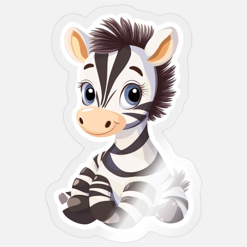 Zebra Sticker size S (10 x 10 cm)