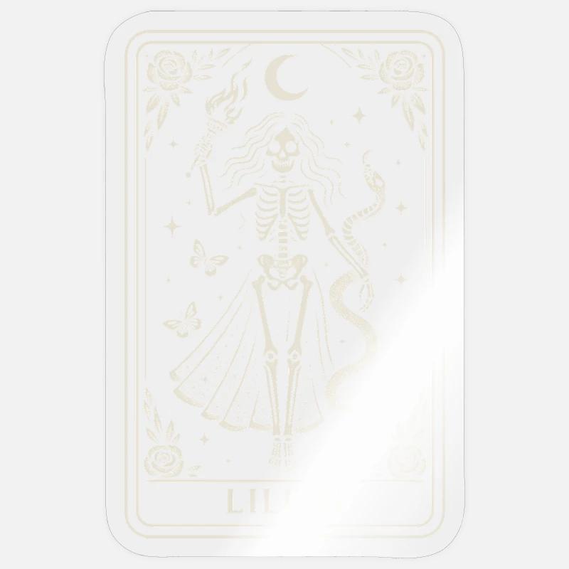 Lilith Squelette Déesse Clair de Lune Sticker taille S (10 x 10 cm)