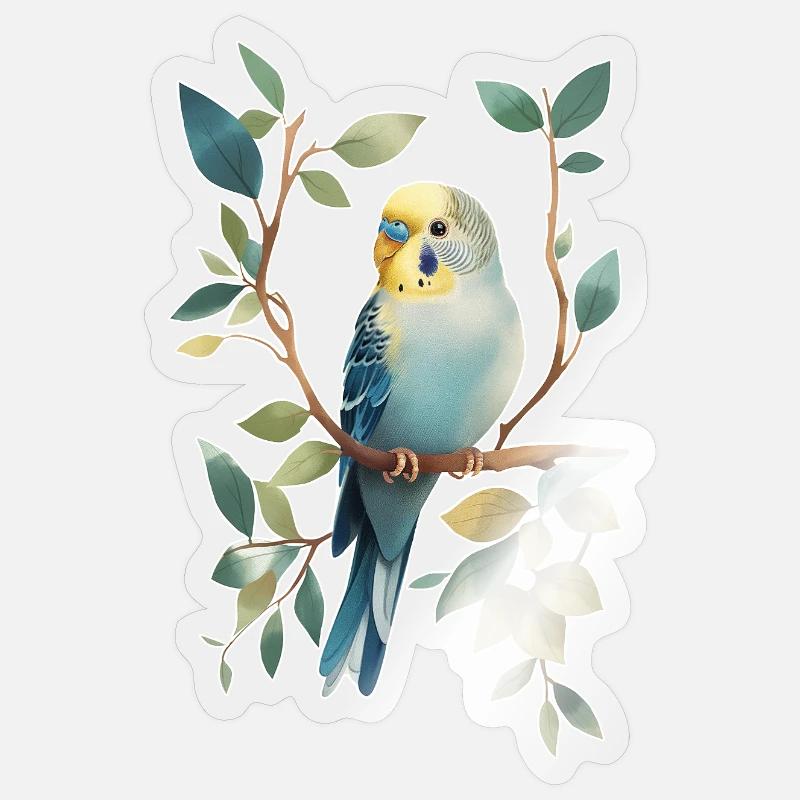 Budgerigar Sticker size S (10 x 10 cm)
