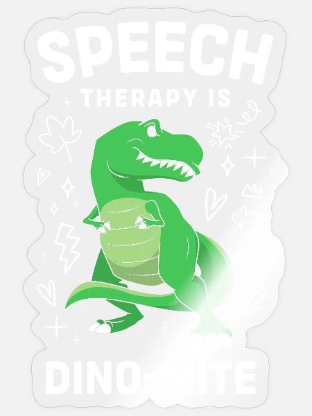 Logopädie Sprachtherapeut Logopäde - Sticker Größe S (10 x 10 cm) - Transparent glänzend