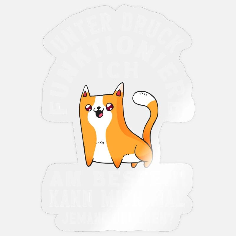 I function best under pressure Sticker size S (10 x 10 cm)