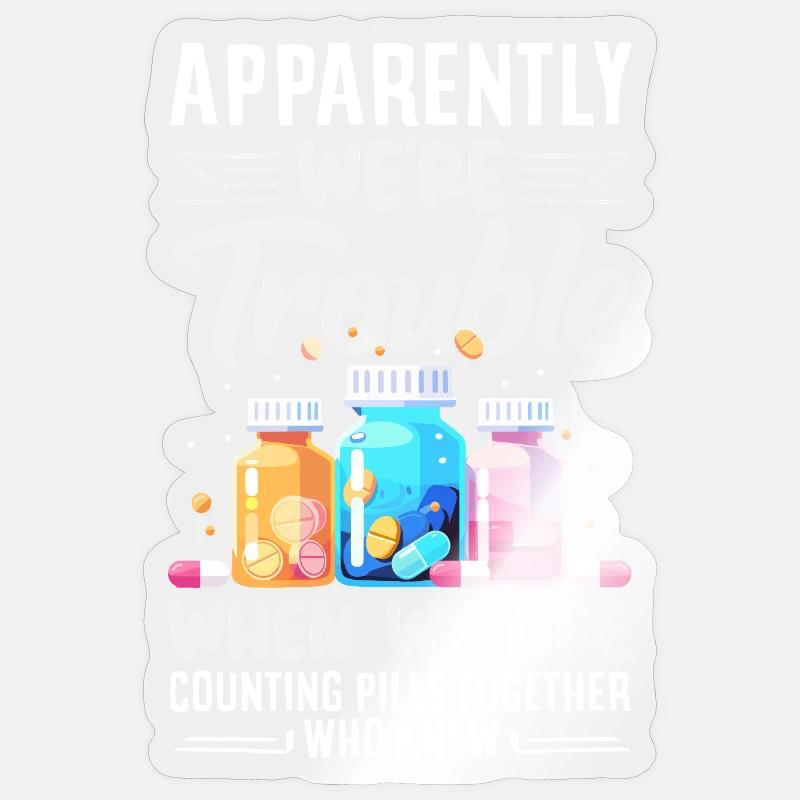 Pharmacist Pharmaceutical Technical - Sticker size S (10 x 10 cm) - transparent glossy