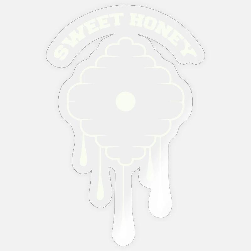 Honeycomb Drop Design Sticker size S (10 x 10 cm)