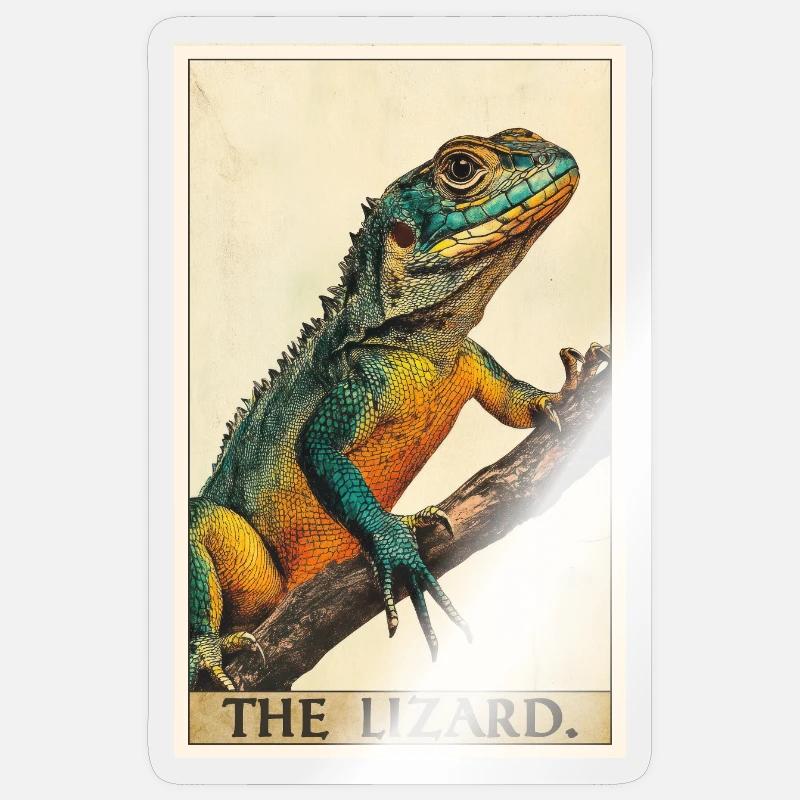 Eidechsen Eidechse Sticker Größe S (10 x 10 cm)