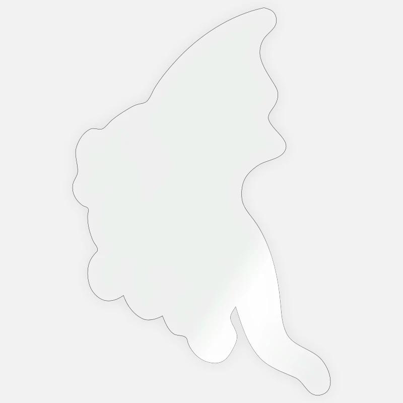 Dragon - Sticker taille S (10 x 10 cm) - brillant transparent