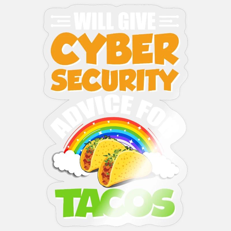 Funny Cybersecurity IT Support IT Security Network Sticker size S (10 x 10 cm)