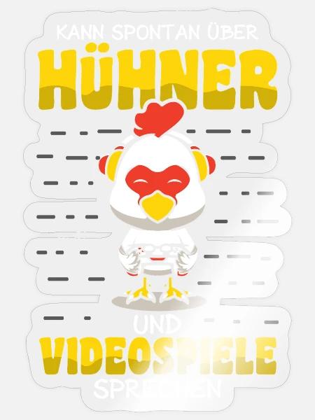 Hühnerflüsterer Huhn Hühnerhalter Hühner - Sticker Größe S (10 x 10 cm) - Transparent glänzend