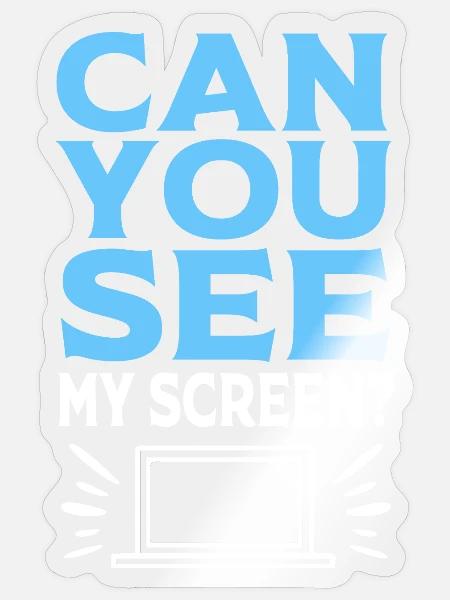 Remote Homeoffice - Sticker Größe S (10 x 10 cm) - Transparent glänzend