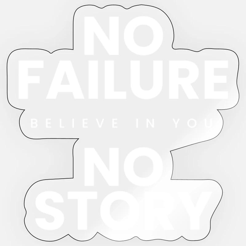 FailToWin - Sticker size S (10 x 10 cm) - transparent glossy