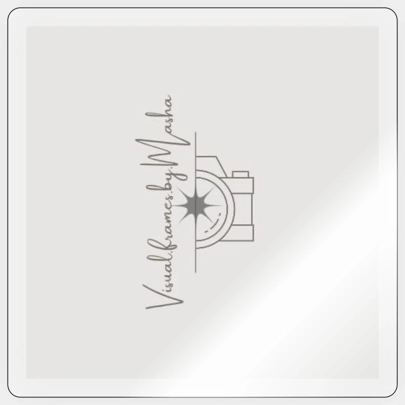 Fotografie Logo Sternblitz - Sticker Größe S (10 x 10 cm) - Transparent glänzend