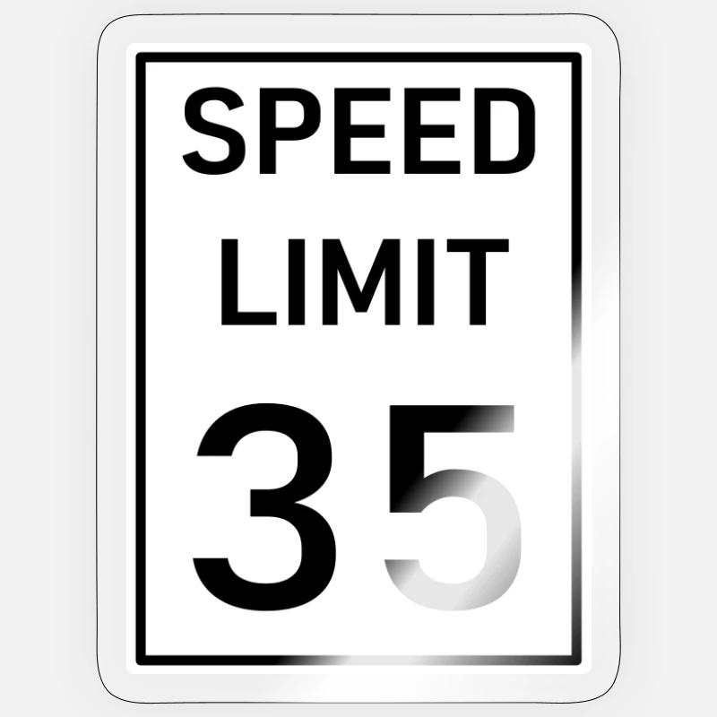 Speed - Sticker size S (10 x 10 cm) - transparent glossy