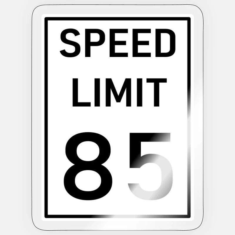 Speed limit  Sticker taille S (10 x 10 cm)