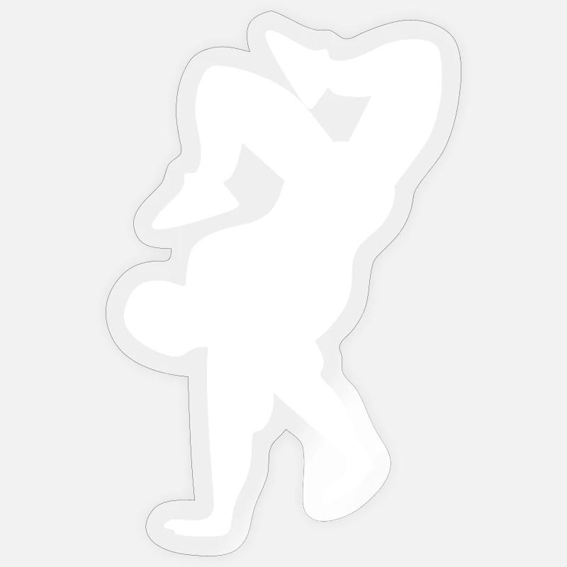 Breakdance - Sticker size S (10 x 10 cm) - transparent glossy