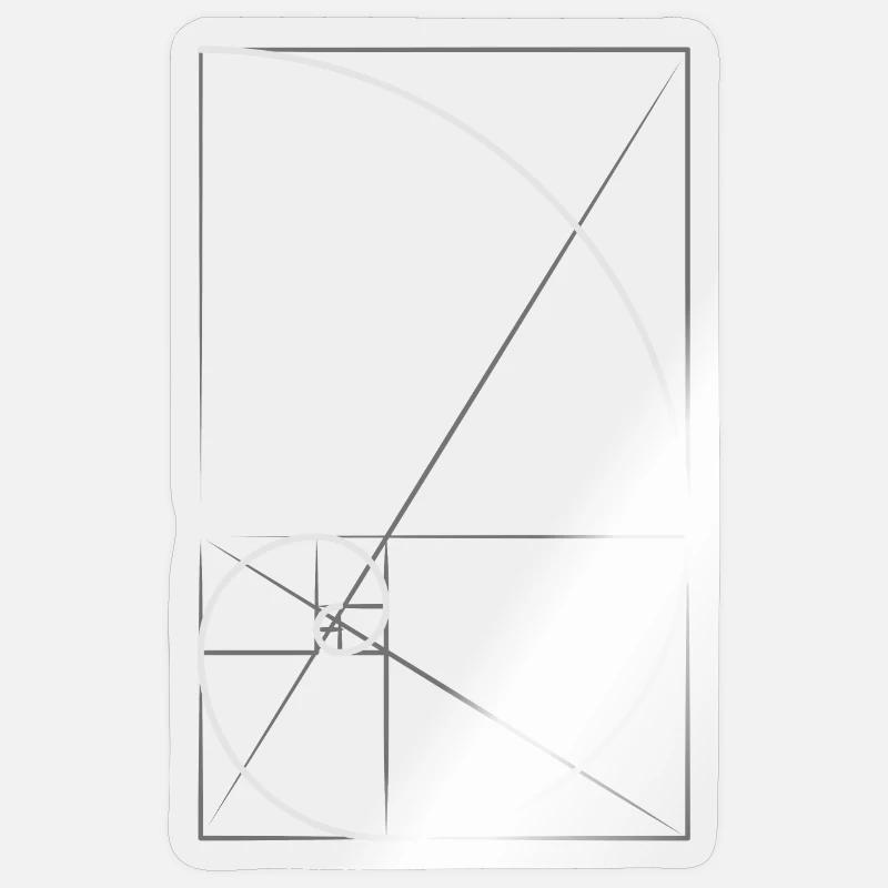 Section dorée Sticker taille S (10 x 10 cm)