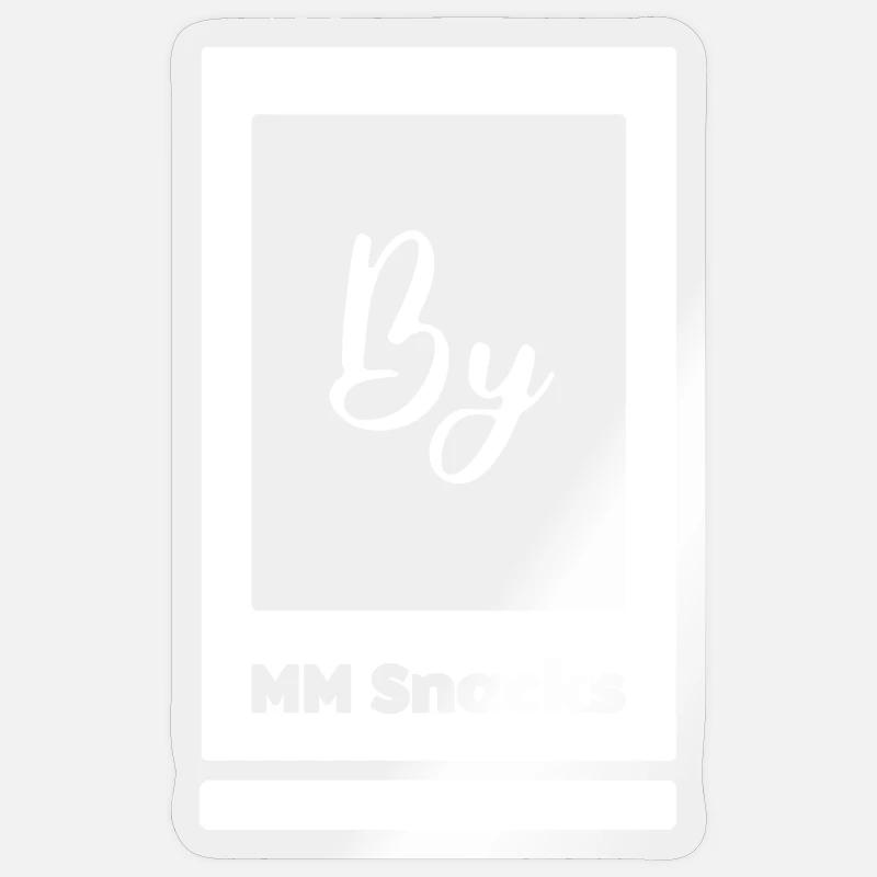 By MM Snacks - Sticker size S (10 x 10 cm) - transparent glossy