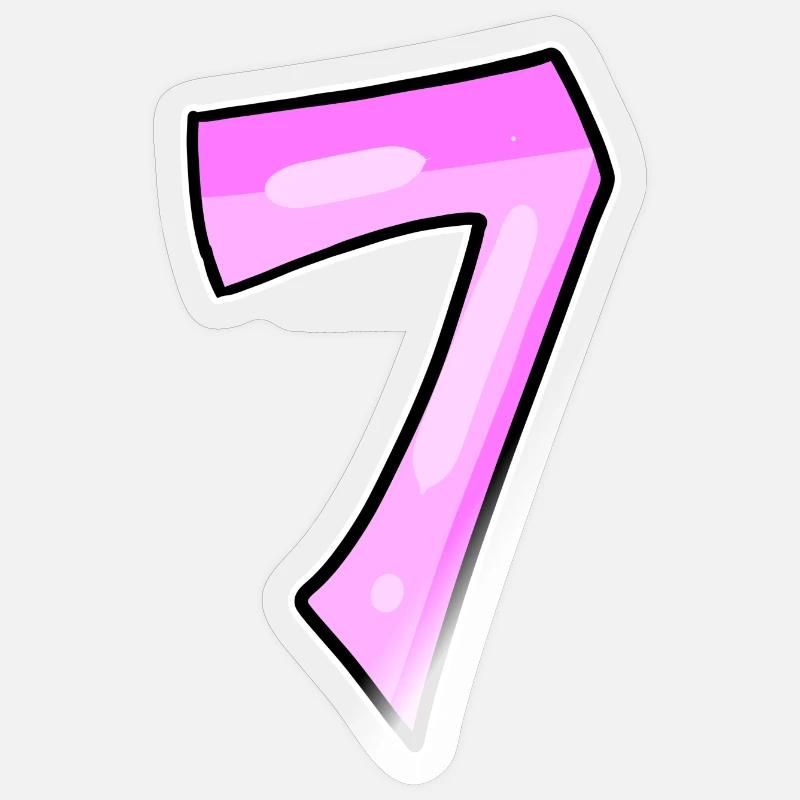 7 - Sticker taille S (10 x 10 cm) - brillant transparent
