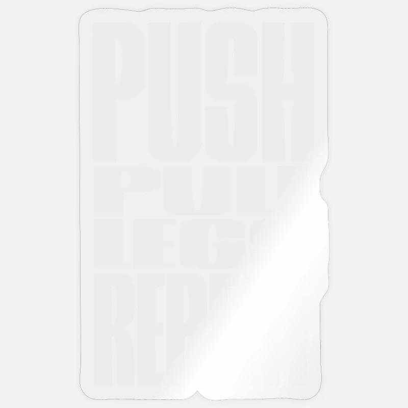 PUSH PULL LEGS REPEAT Sticker size S (10 x 10 cm)
