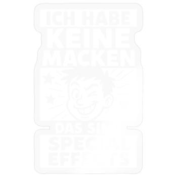 J’ai des effets spéciaux dans ma tête - Sticker taille S (10 x 10 cm) - brillant transparent - Devant