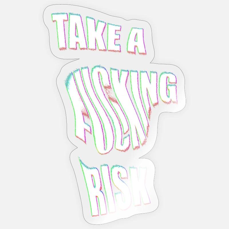 Take a Risk Sticker size S (10 x 10 cm)