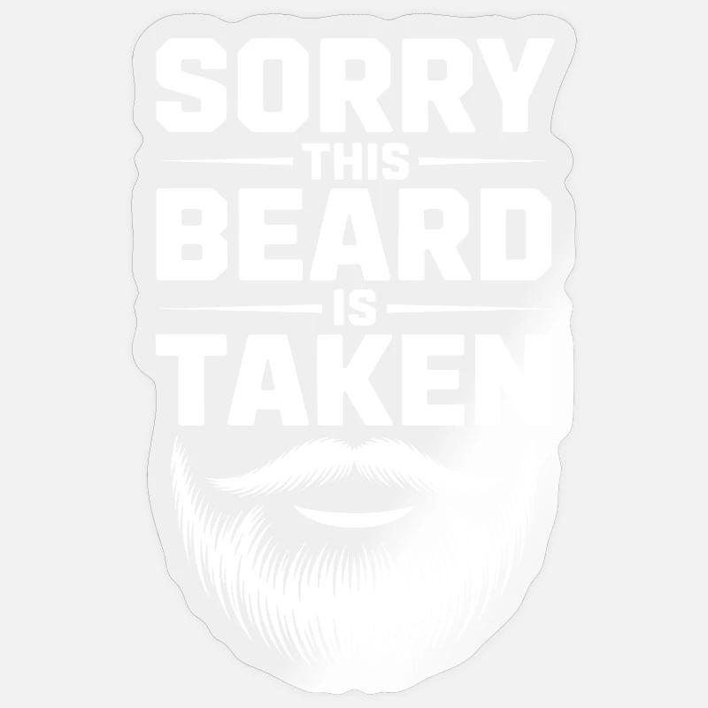 Bartstatus: Genommen - Sticker Größe S (10 x 10 cm) - Transparent glänzend