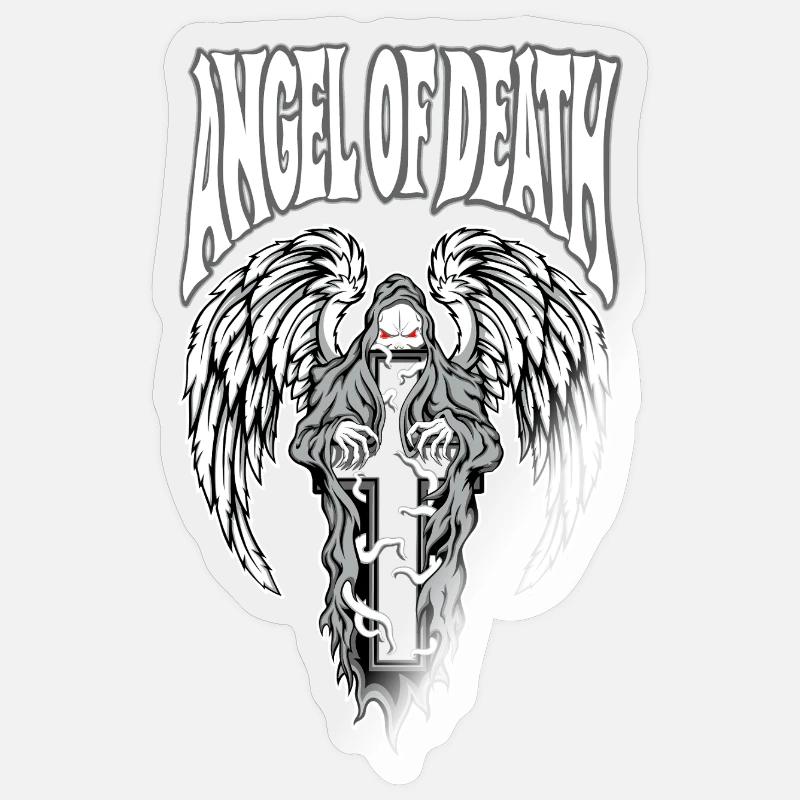 Todesengel Gotik-Emblem Sticker Größe S (10 x 10 cm)