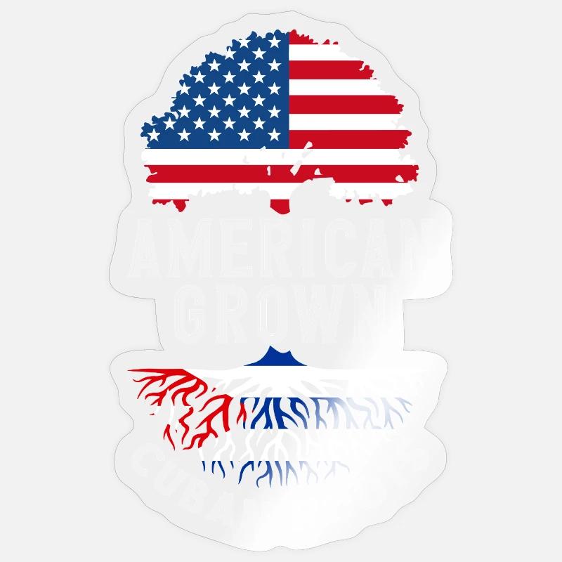 Cuba Pride & Home - Design du drapeau de Cuba Sticker taille S (10 x 10 cm)
