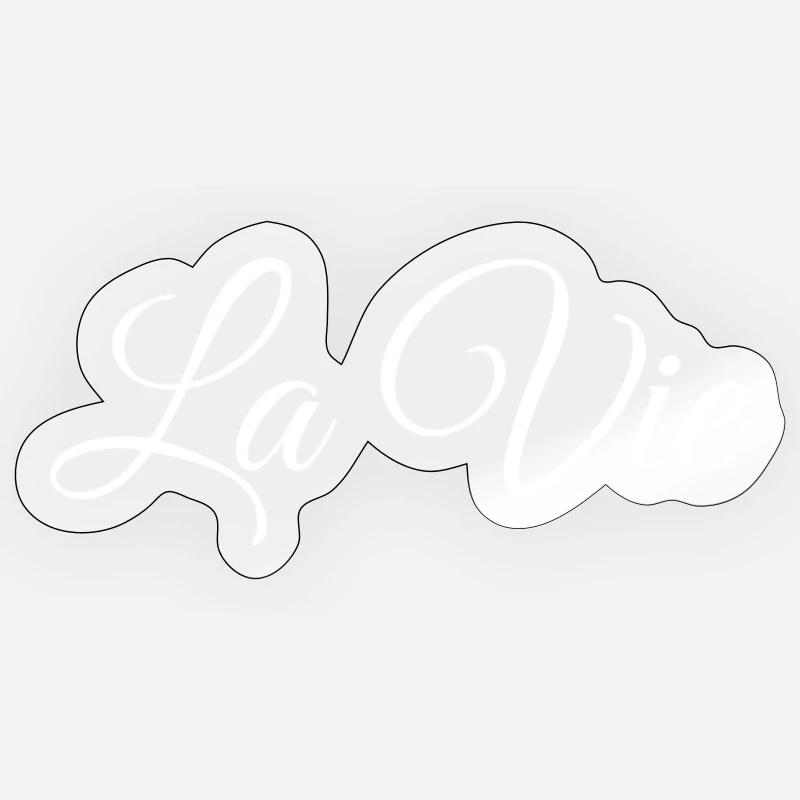 Collection "La Vie" – L’instant présent - Sticker taille S (10 x 10 cm) - brillant transparent