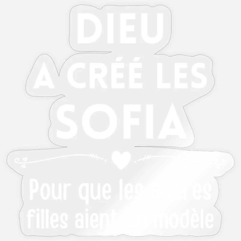Sofia, prénom Sofia, anniversaire Sofia Sticker taille S (10 x 10 cm)