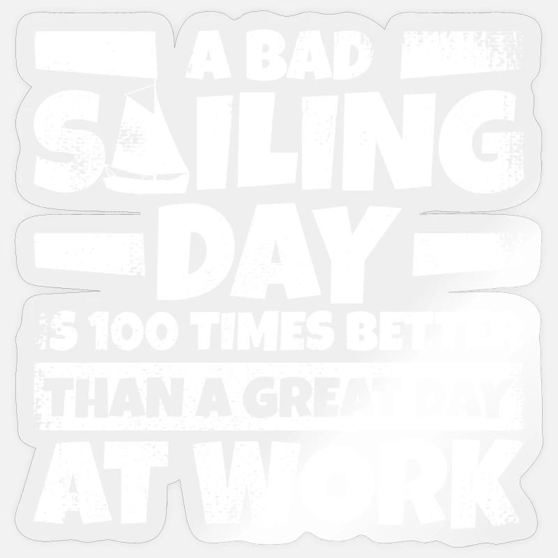 Sailing - Sticker size S (10 x 10 cm) - transparent glossy