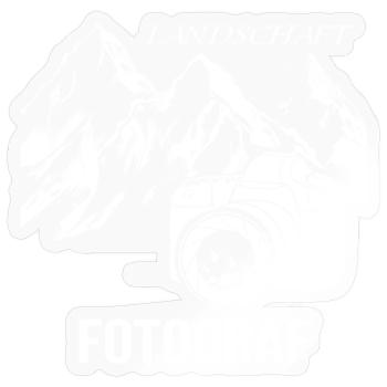 Landschaftsfotograf - Sticker Größe S (10 x 10 cm) - Transparent glänzend - Vorne