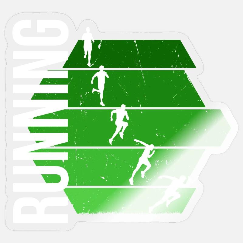 Running Sticker Größe S (10 x 10 cm)